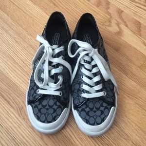 Coach signature c black shoes 7.5